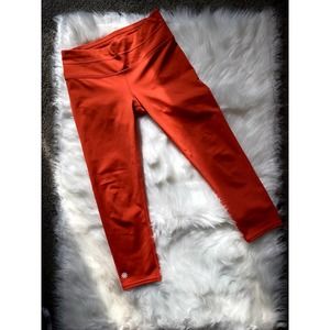 Women's Orange Athleta Capri Leggings: Size XS